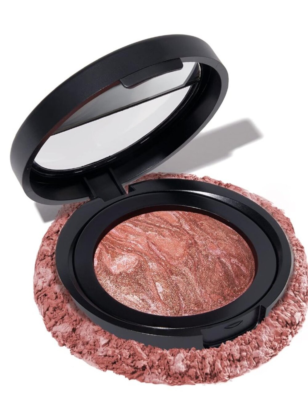 Laura Geller SUNSWEPT Satin Finish Baked Blush-N-Brighten Marbleized Blush